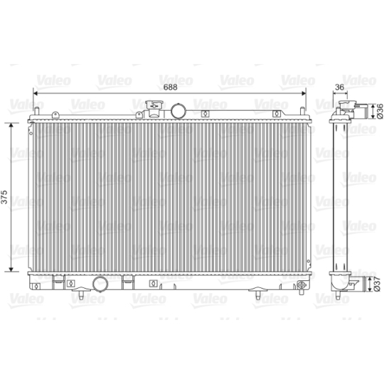 701560 - Kylare, motorkylning 