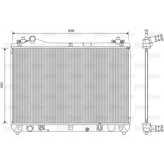 701592 - Radiator, engine cooling 