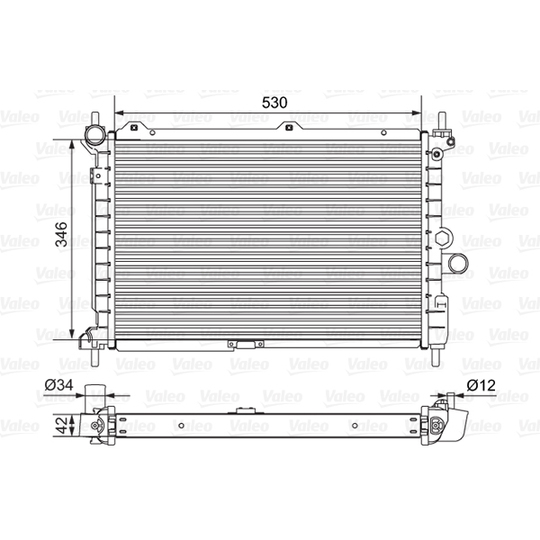 701653 - Radiator, engine cooling 