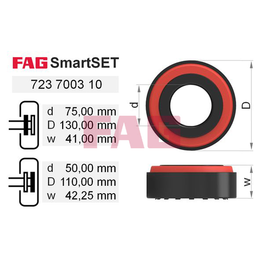 723 7003 10 - Wheel Bearing Kit 