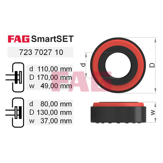 723 7027 10 - Wheel Bearing Kit 