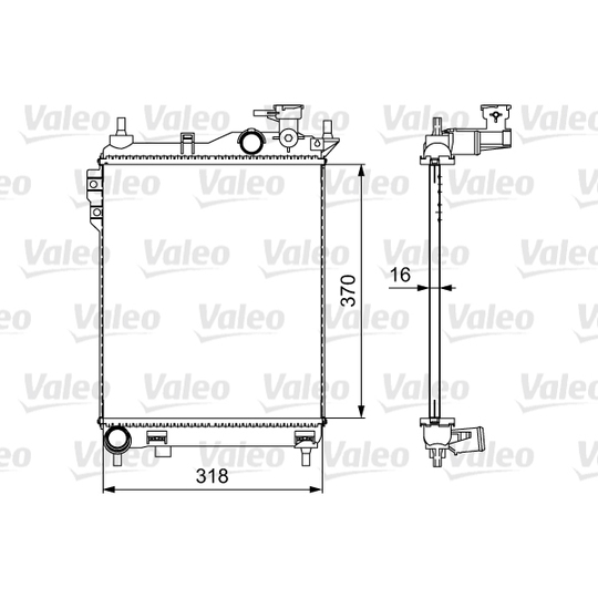 734910 - Radiator, engine cooling 