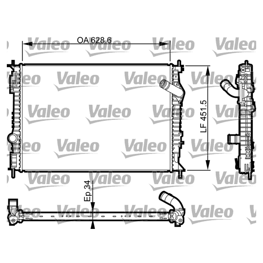 735461 - Radiator, engine cooling 