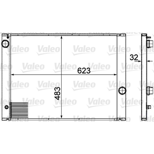 735477 - Radiaator, mootorijahutus 