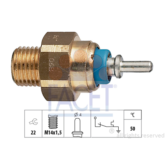 7.4070 - Temperature Switch, coolant warning lamp 