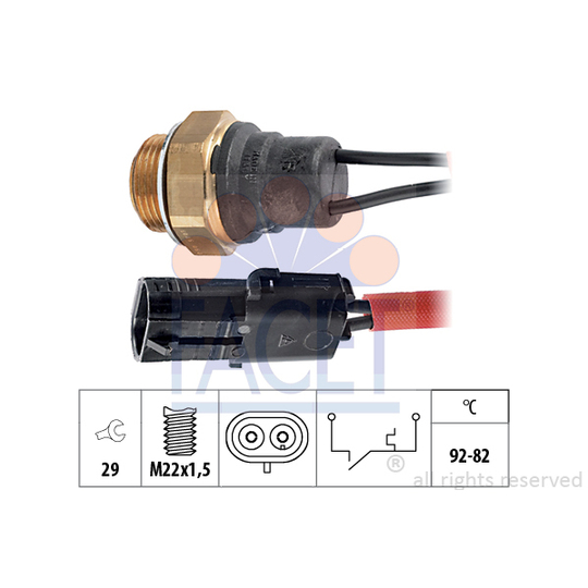 7.5045 - Temperature Switch, radiator fan 