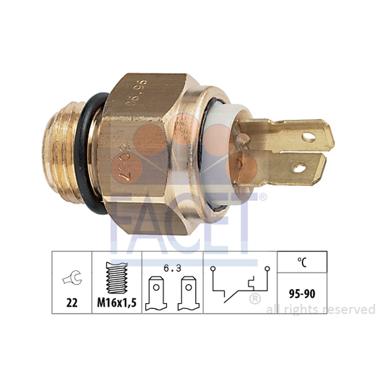 7.5057 - Temperature Switch, radiator fan 