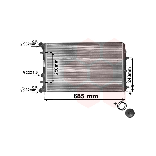 76002010 - Radiator, engine cooling 