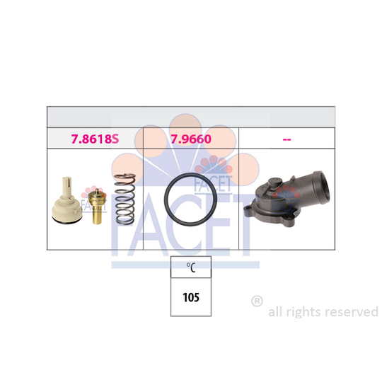 7.8619K - Thermostat, coolant 