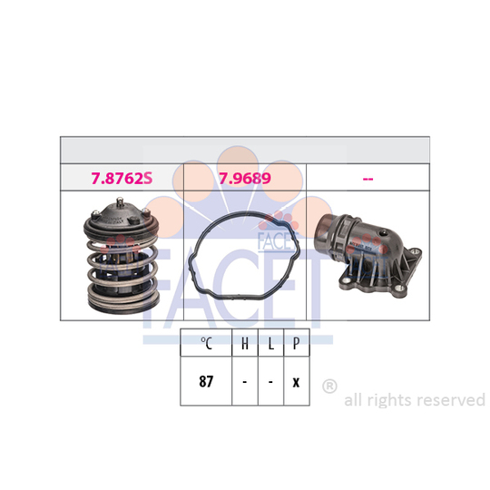 7.8763K - Thermostat, coolant 