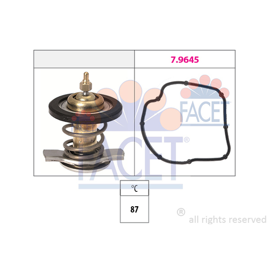 7.8784 - Thermostat, coolant 