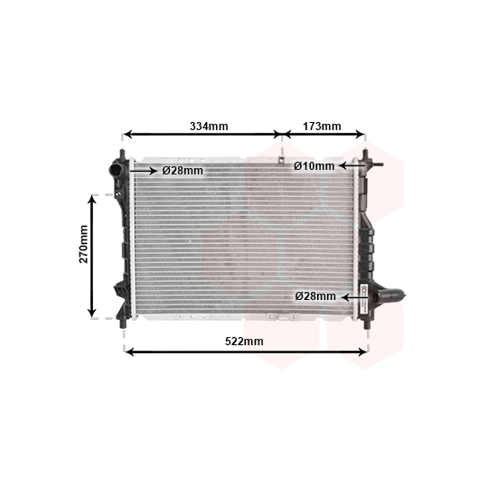 81002075 - Radiaator, mootorijahutus 