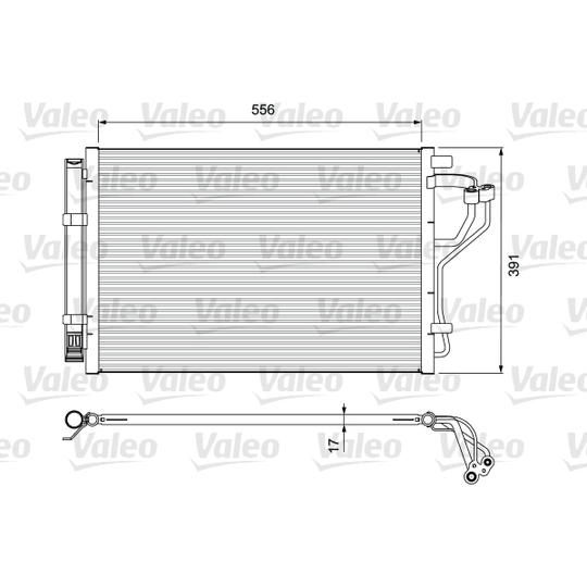 814394 - Condenser, air conditioning 