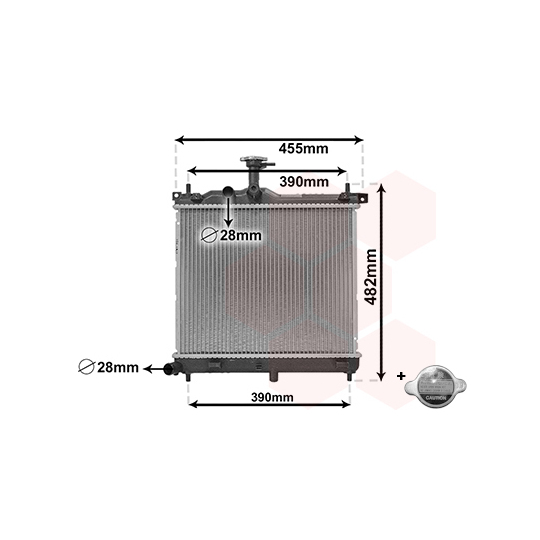 82002291 - Radiator, engine cooling 