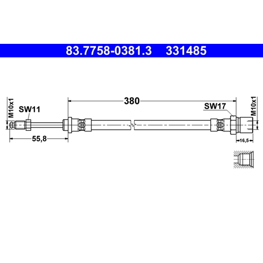 83.7758-0381.3 - Brake Hose 