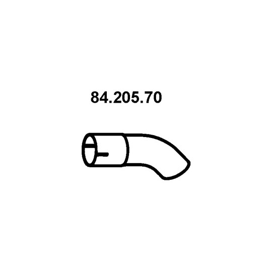 84.205.70 - Exhaust pipe 