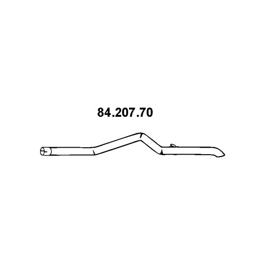 84.207.70 - Exhaust pipe 