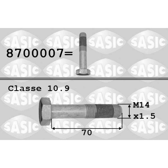 8700007 - Pulley Bolt 
