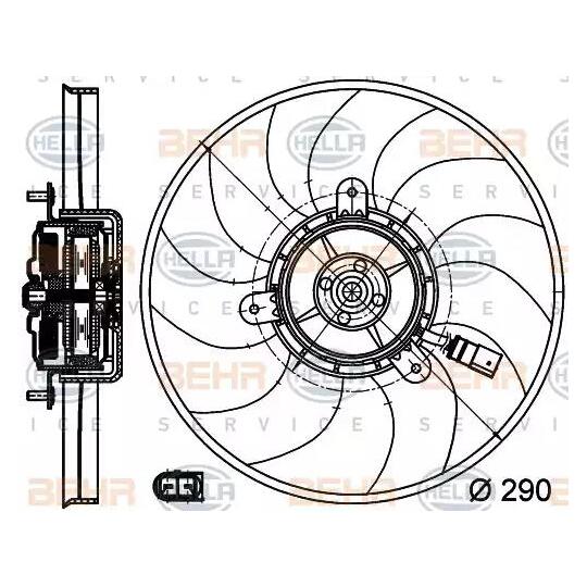 8EW 351 040-081 - Fan, radiator 
