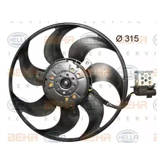 8EW 351 044-061 - Ventilaator, mootorijahutus 