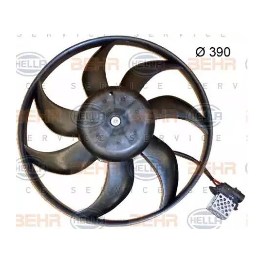 8EW 351 150-134 - Ventilaator, mootorijahutus 