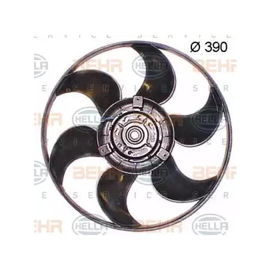 8EW 351 150-134 - Ventilaator, mootorijahutus 