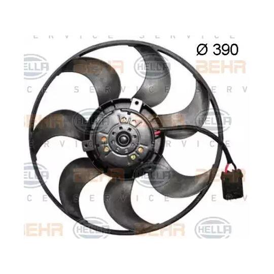 8EW 351 150-144 - Ventilaator, mootorijahutus 