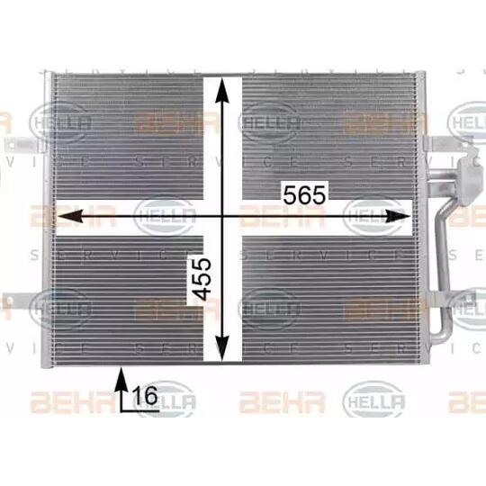 8FC 351 001-671 - Condenser, air conditioning 