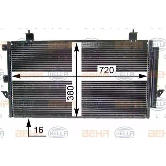 8FC 351 343-374 - Condenser, air conditioning 