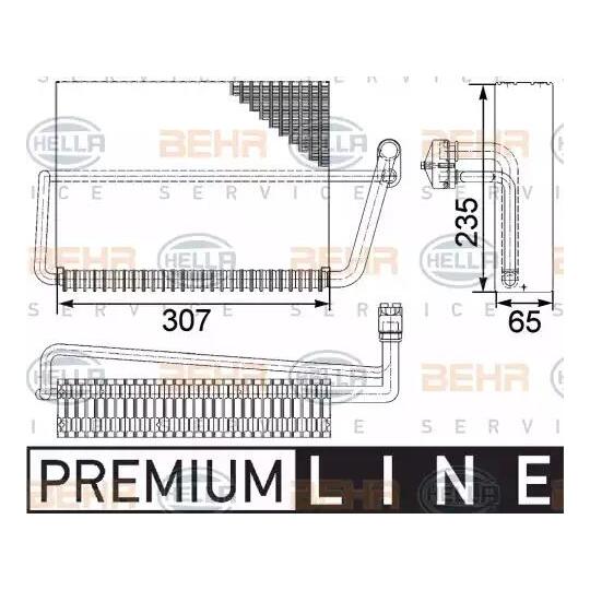 8FV 351 330-491 - Evaporator, air conditioning 