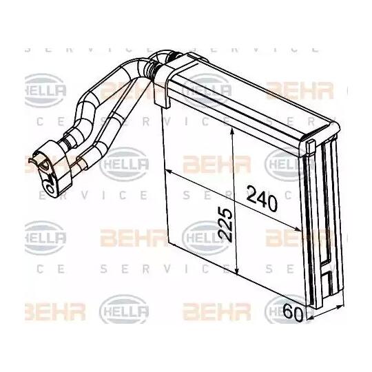 8FV 351 330-721 - Evaporator, air conditioning 