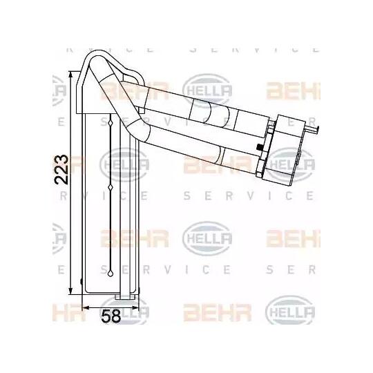 8FV 351 330-751 - Evaporator, air conditioning 