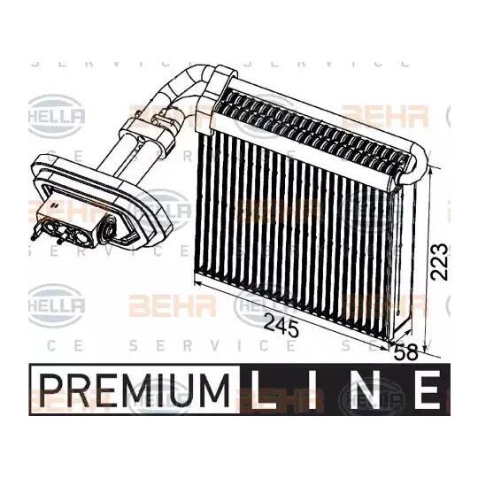 8FV 351 330-791 - Evaporator, air conditioning 