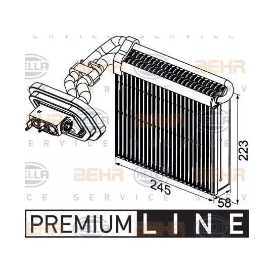 8FV 351 331-021 - Evaporator, air conditioning 