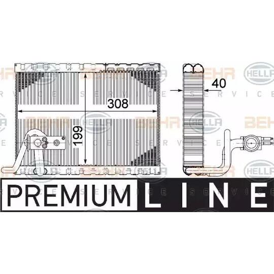 8FV 351 331-501 - Evaporator, air conditioning 