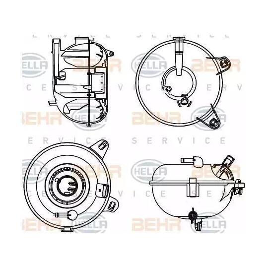 8MA 376 702-464 - Expansion Tank, coolant 