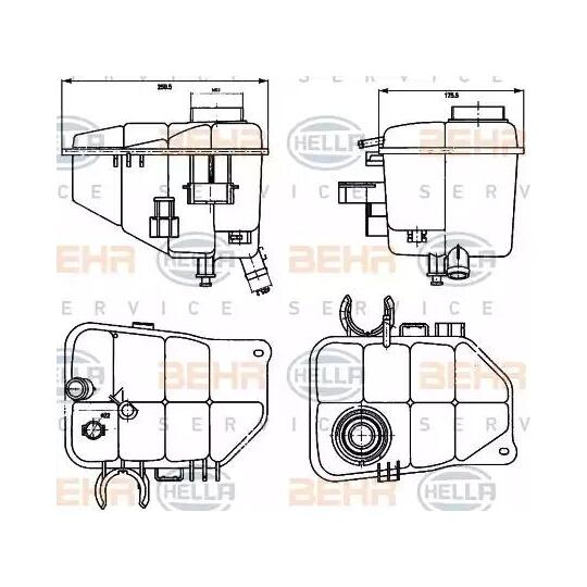 8MA 376 755-221 - Expansion Tank, coolant 