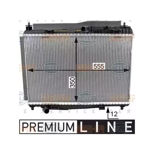 8MK 376 701-641 - Radiator, engine cooling 