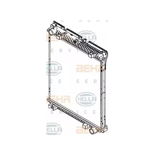 8MK 376 714-211 - Radiator, engine cooling 