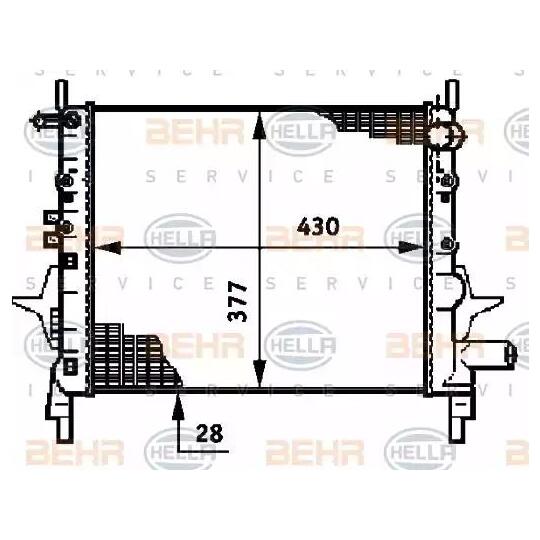 8MK 376 720-014 - Radiator, engine cooling 