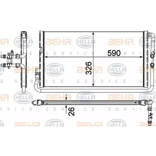 8MK 376 750-791 - Low Temperature Cooler, intercooler 