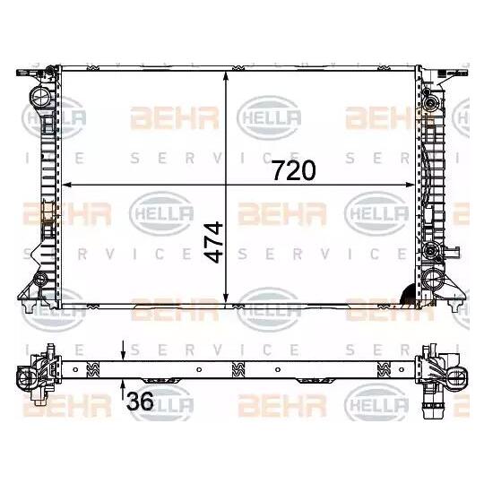 8MK 376 754-754 - Kylare, motorkylning 