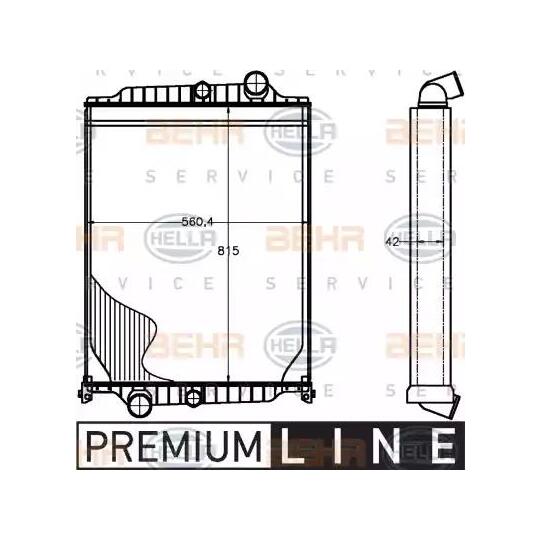 8MK 376 758-111 - Radiator, engine cooling 