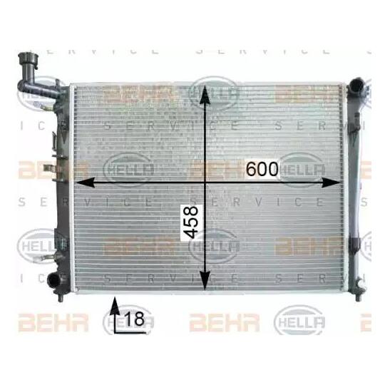 8MK 376 763-714 - Radiator, engine cooling 