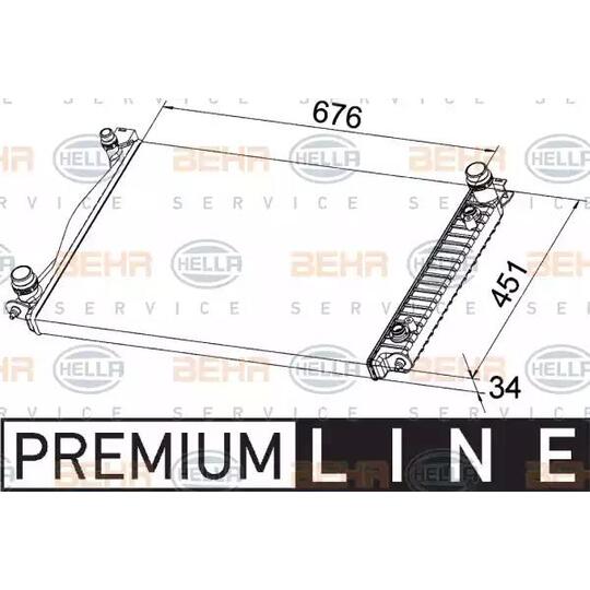 8MK 376 790-141 - Radiator, engine cooling 