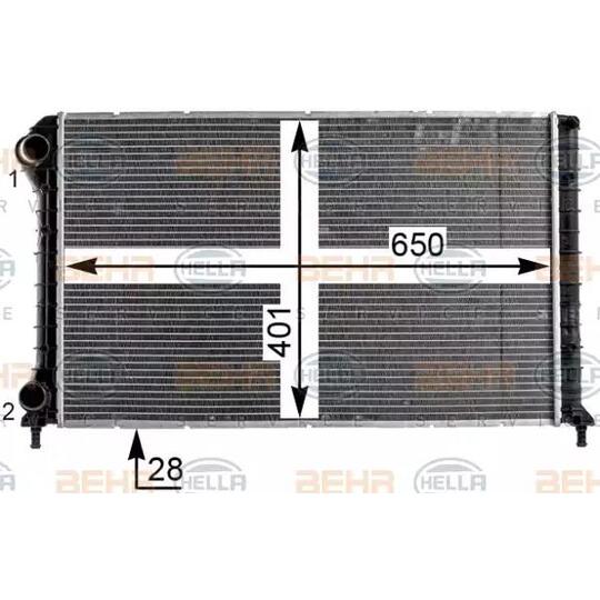 8MK 376 900-061 - Radiator, engine cooling 