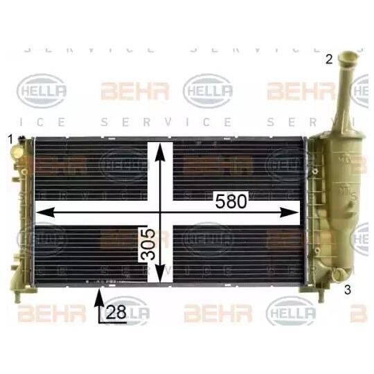 8MK 376 900-274 - Radiator, engine cooling 