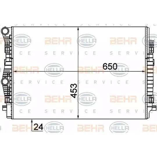 8MK 376 901-385 - Radiator, engine cooling 