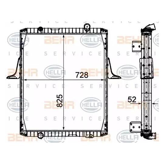 8MK 376 906-281 - Radiator, engine cooling 