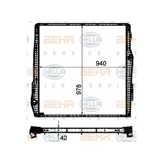 8MK 376 906-301 - Radiator, engine cooling 